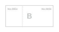 Type B: 1 Perforation , 2 sets No. with Standard Font